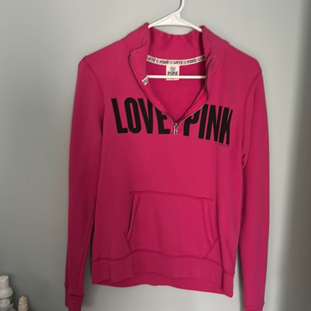 3 quarter zip up hoodie